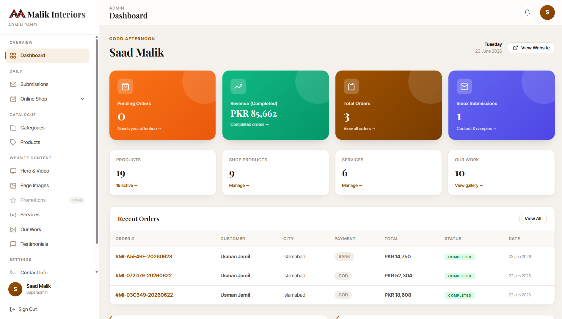 Malik Interiors